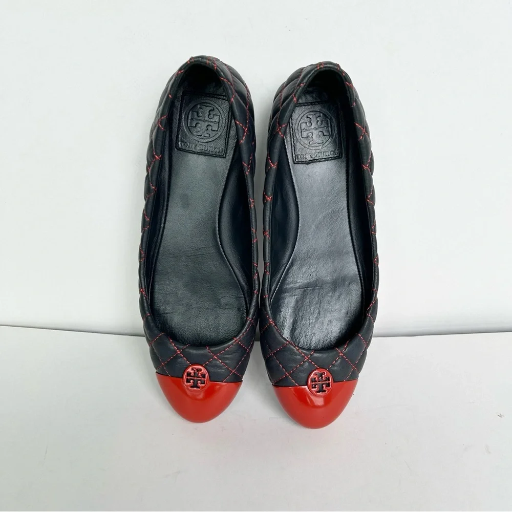 TORY BURCH Kaitlin Quilted Leather Ballet Flats